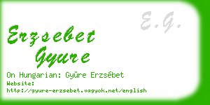 erzsebet gyure business card